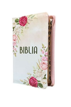 Biblia - 056 ZTI - format mediu - alb floral