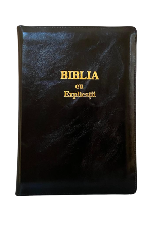 Biblia cu concordanță și explicații, fără index -- PF - negru