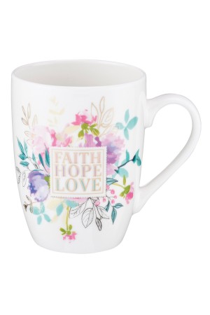 Cană ceramică -- Faith Hope Love