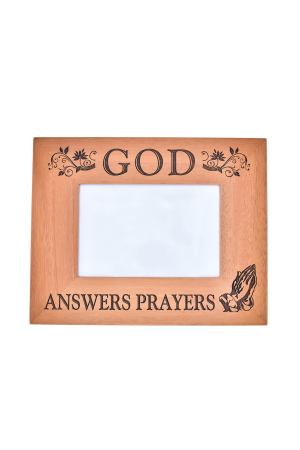 Ramă foto din lemn - God answers prayers - EF05-267