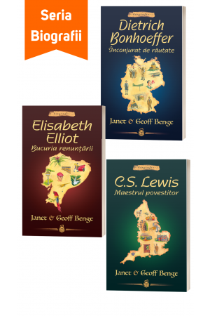 Seria Biografii - set 3 cărți -- Elisabeth Elliot, C.S. Lewis, Dietrich Bonhoeffer