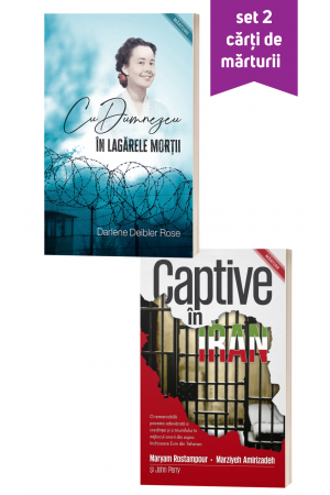 Set 2 cărți de mărturii - „Cu Dumnezeu în lagărele morții” și „Captive în Iran”