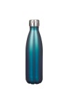 Sticlă de apă -- termos din inox -- Be Still & Know - turcoaz