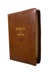 Biblia cu concordanță și explicații, fără index, maro -- handmade -- PF