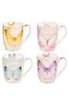 Set 4 căni ceramică -- Butterfly Blessings
