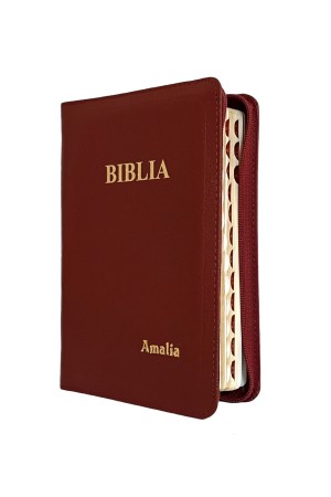 Biblia - 057 ZTI - format mediu, ediție de lux-vișiniu - OUTLET