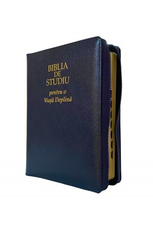 Biblia de studiu pentru o viață deplină - ediție de lux - bleumarin