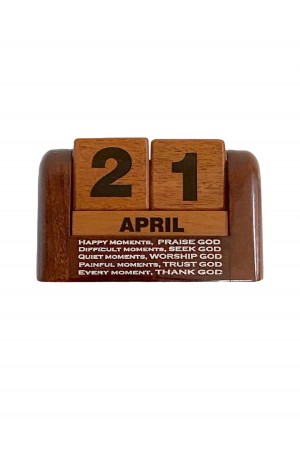 Calendar din lemn pentru birou - Happy moments - GDC02-393