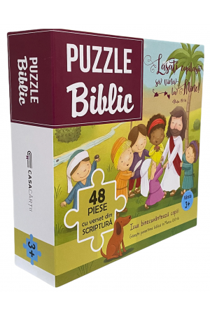 Puzzle 48 de piese - Isus binecuvântează copiii