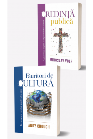 Set 2 cărți - „Făuritori de cultură” și „Credință publică”