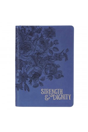 Jurnal de lux - Strength & Dignity - format mare cu fermoar