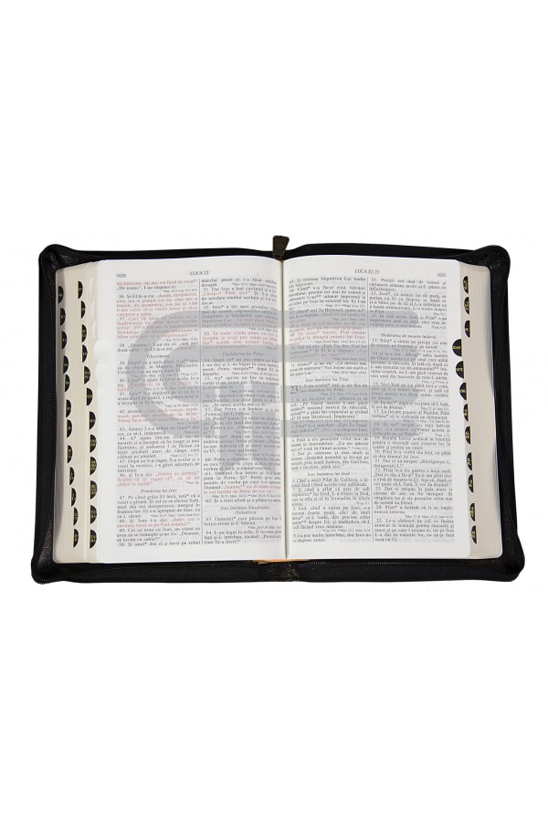 Biblia - ediție de lux 077 ZTI auriu - vișiniu - format MARE