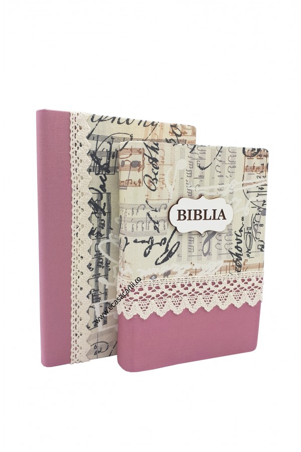 Set Biblie + jurnal handmade - model 14